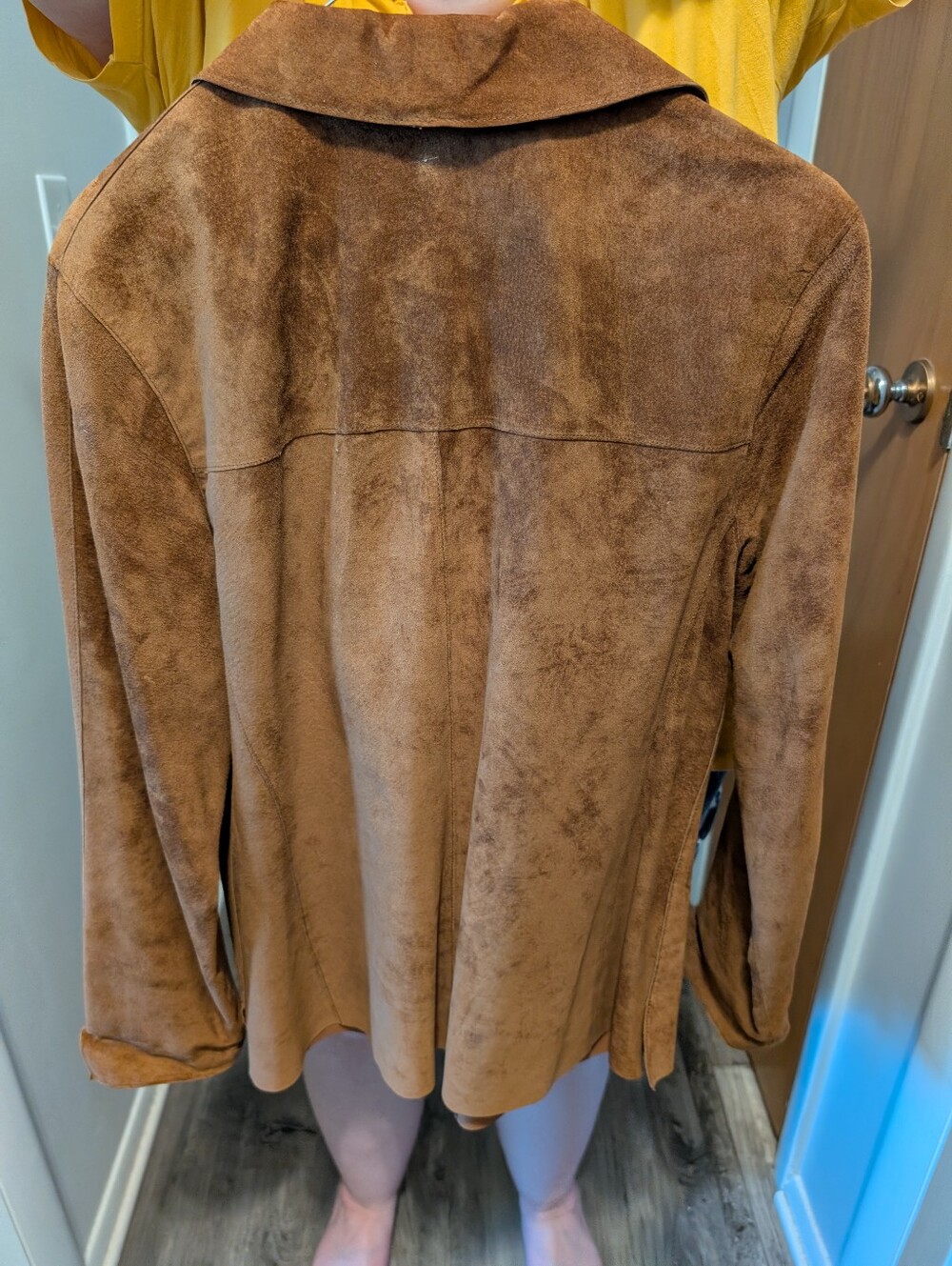 Classic Valerie Stevens Brown Suede Women's Jacket, sz S - Picture 4 of 8